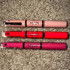 NYX lip color and gloss trio